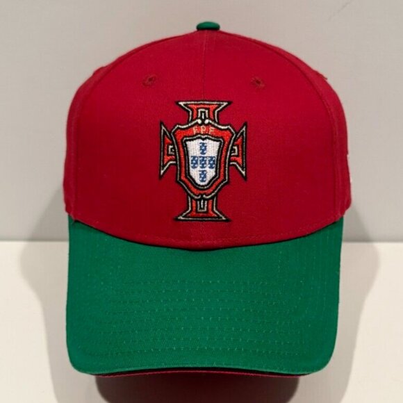 Portgual National Soccer Team New Era 9FORTY Adjustable Hat Cap Red/Green Cotton - Picture 1 of 6